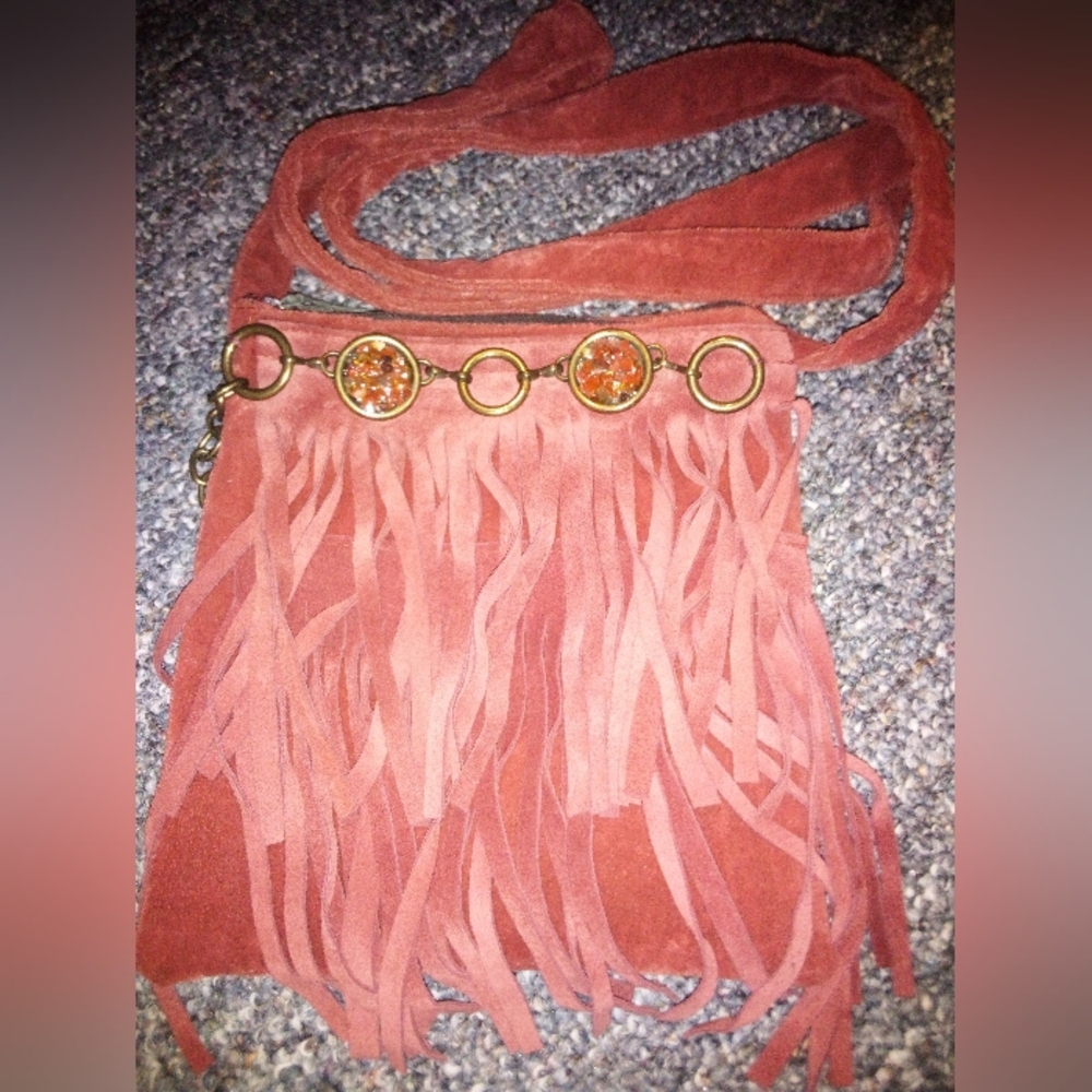 Cute Cloth Fringed Hippie Style Crossbody Purse